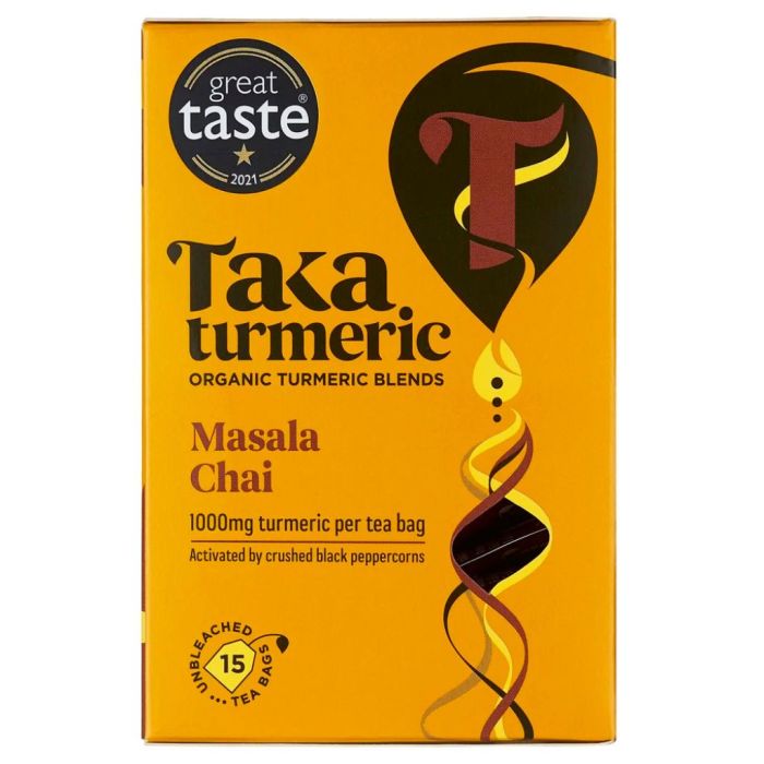 Thé au Curcuma Golden Chai (Taka Turmeric) 15 sachets main product photo