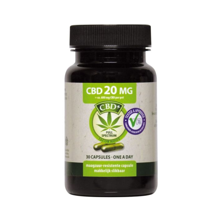 Capsules CBD (Jacob Hooy) 4% 20 mg 60 capsules main product photo