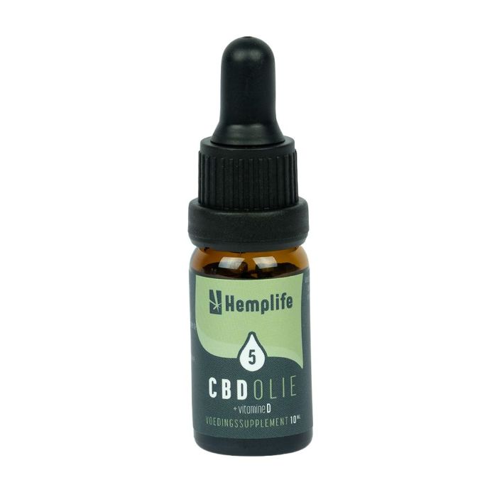 Huile CBD 5% avec vitamine D (Hemplife) 10 ml main product photo