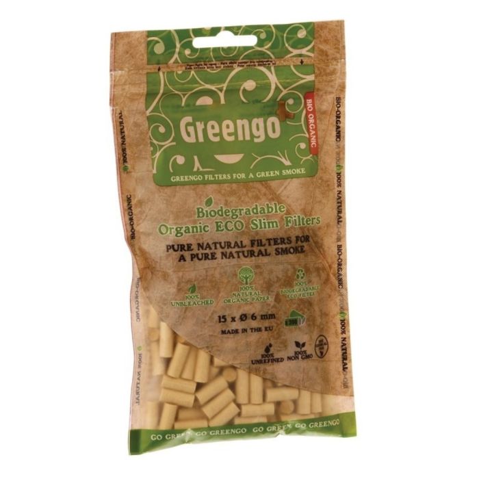 Slim Filtres / Filtre-Tip Organic (Greengo) 15 mm main product photo