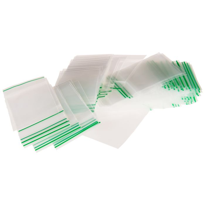 Sachet Plastique Zip 55x65 transparents (0,09mm) | 100 pièces main product photo
