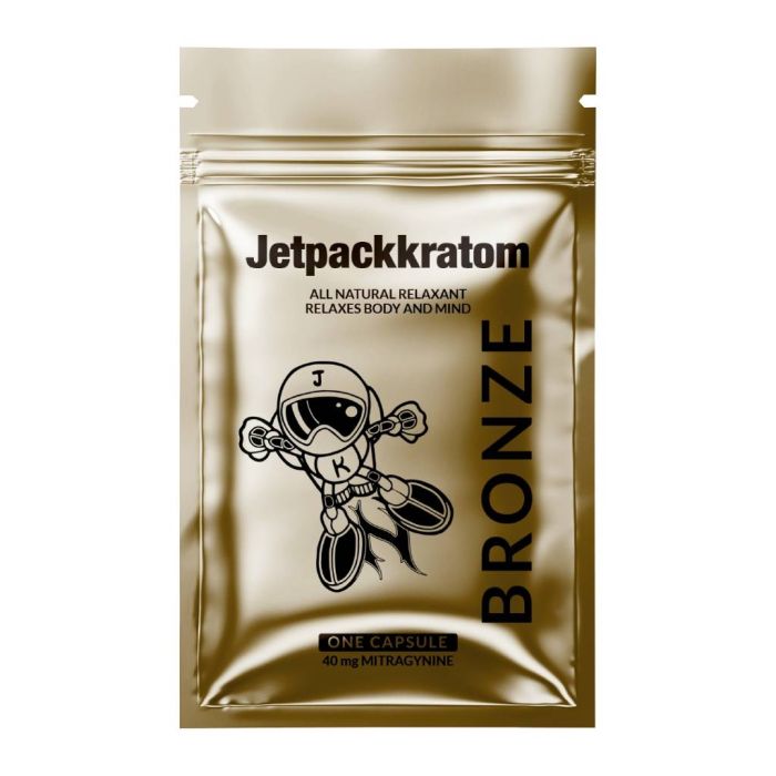 Capsules de Kratom Bronze (Jetpackkratom) 40 mg main product photo