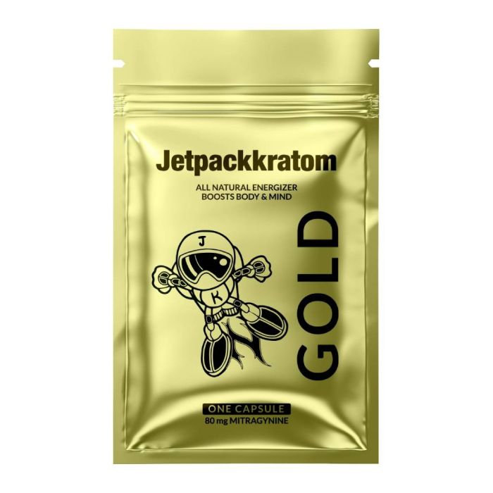 Capsules de Kratom Gold (Jetpackkratom) 80 mg main product photo