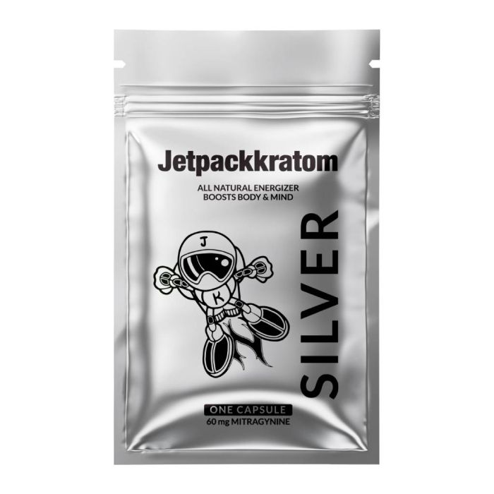 Capsules de Kratom Silver (Jetpackkratom) 60 mg main product photo