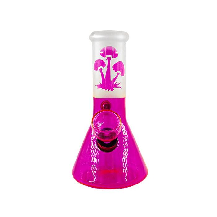 Bong en Verre Champignon Rose 12 cm main product photo