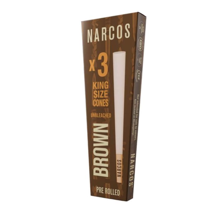King Size Cones Brun (Narcos) 3 pìeces main product photo