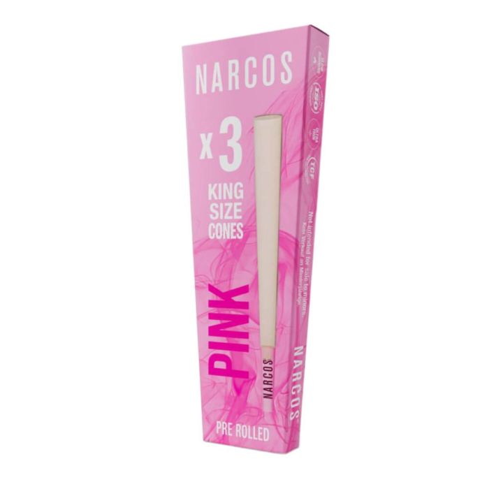 King Size Cones pink (Narcos) 3 pièces main product photo