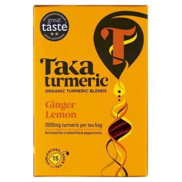 Thé au Curcuma Golden Ginger (Taka Turmeric) 15 sachets