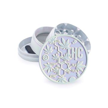 Grinder en Aluminium 4 parties | Molécule de THC (Fire-Flow) 50 mm