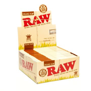 RAW Organic Hemp Feuille a Rouler | King-Size Slim