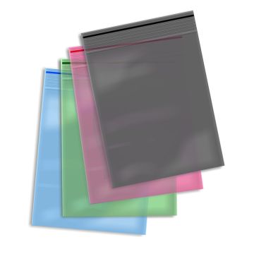 Sachet Plastique Zip 55x65 de couleur (0,09 mm) | 100 pièces