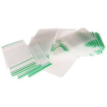 Sachet Plastique Zip 55x65 transparents (0,09mm) | 100 pièces