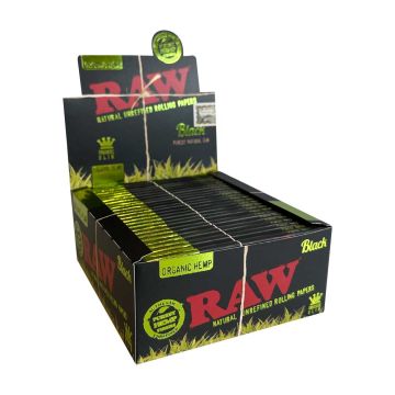 RAW Black Organic Feuille a Rouler | King-Size Slim
