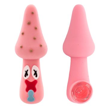 Pipe à Weed Champignon en Silicone 10 cm  