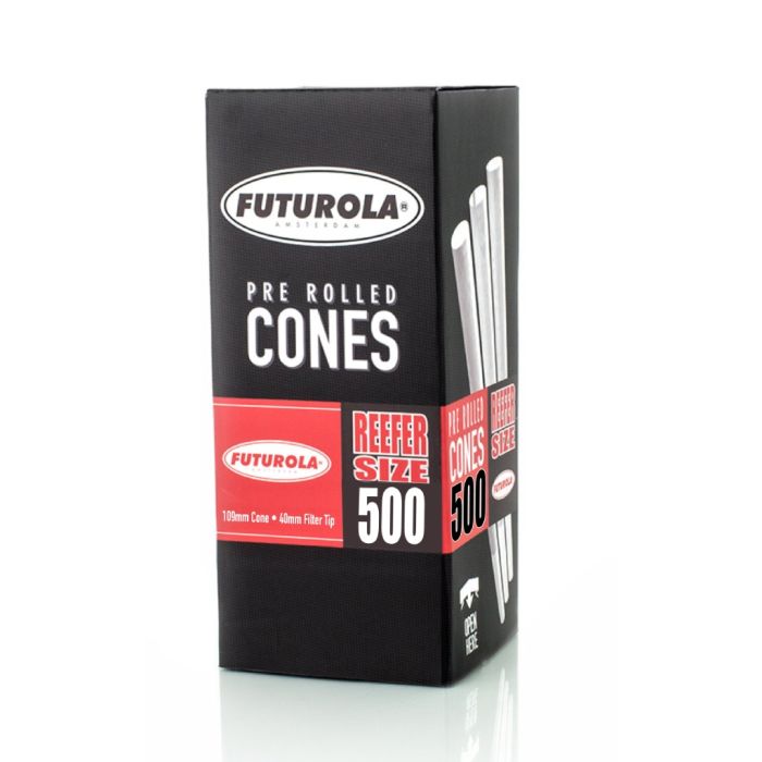 Cônes Reefer-Size Joint Préroulé (Futurola) 109 mm 500 pièces main product photo